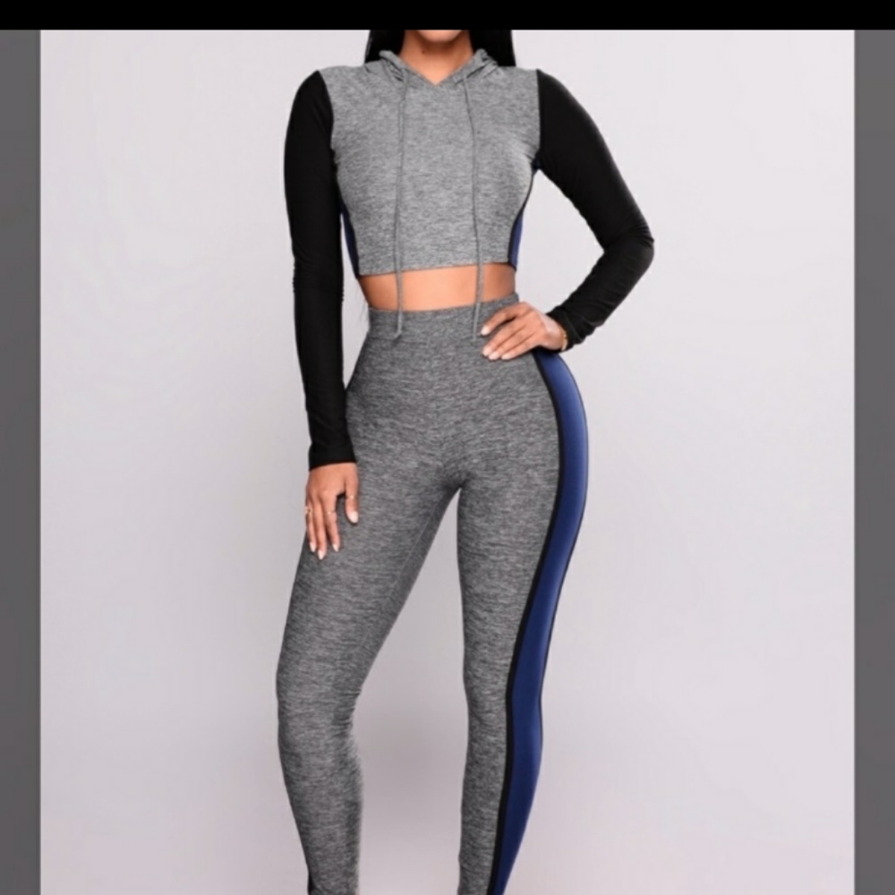 Fashion Nova Black Me Out Set Size XL EUC